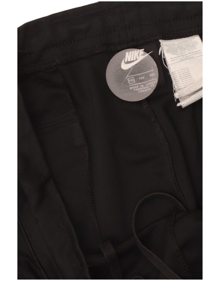 Pantaloni de trening grafic pentru bărbați NIKE 2XL poliester negru