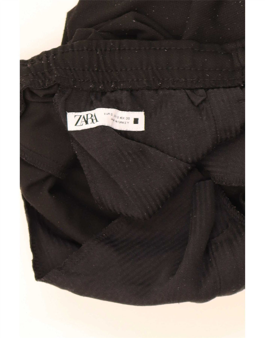 Pantaloni de trening pentru bărbați Zara, poliester negru mic
