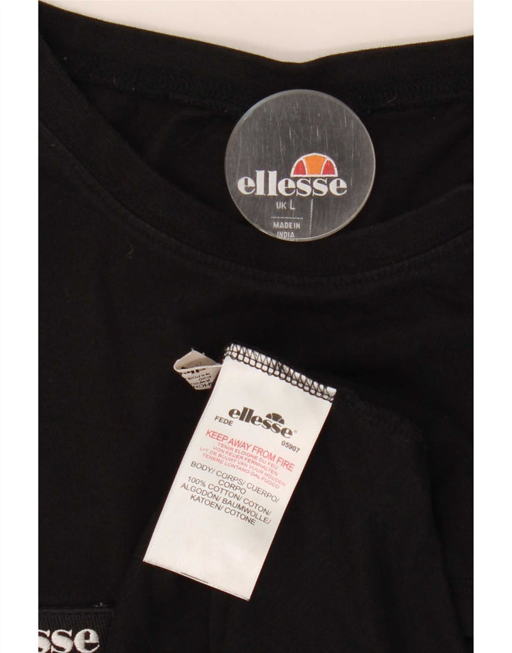 Tricou grafic pentru bărbați Ellesse Top mare negru