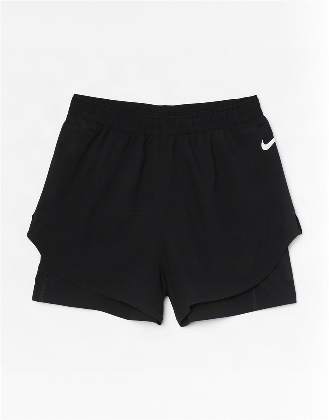 Pantaloni scurți sport Nike Dri Fit pentru femei UK 12 Poliester mediu negru