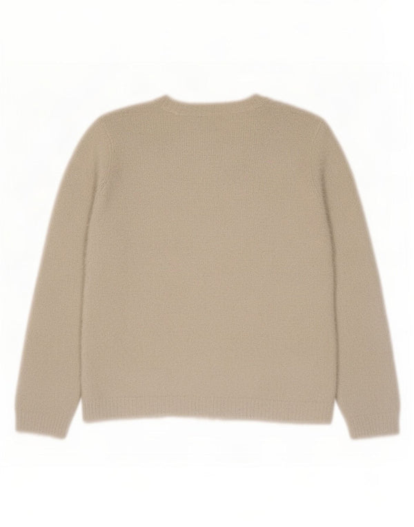 Marks & Spencer Pulover cu decolteu cu grafic pentru femei, UK 18 XL, alb