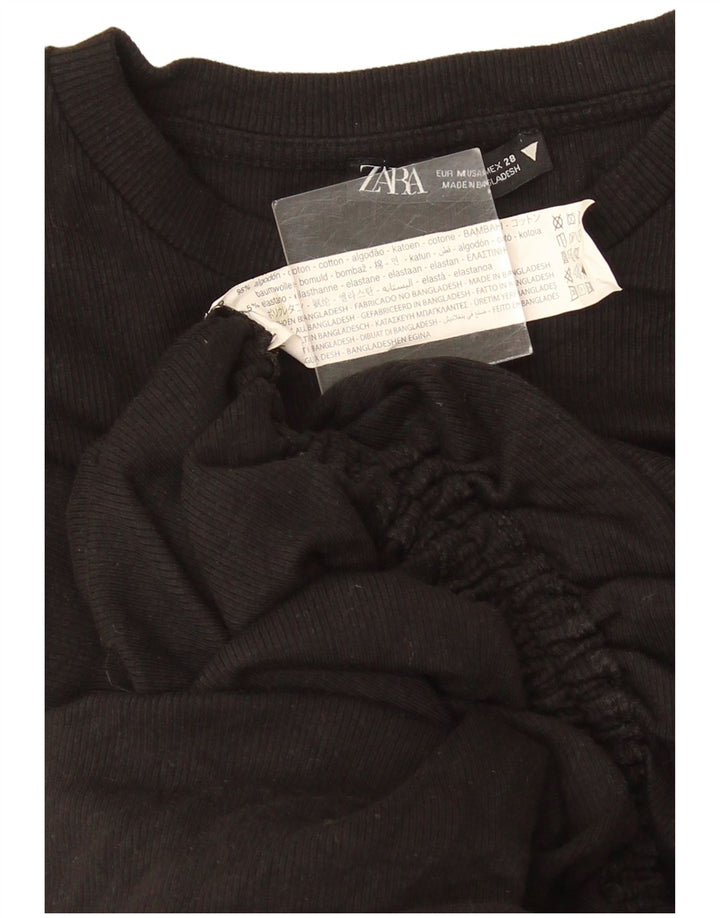 Rochie Bodycon pentru Damă Zara UK 12 Medium Negru Bumbac