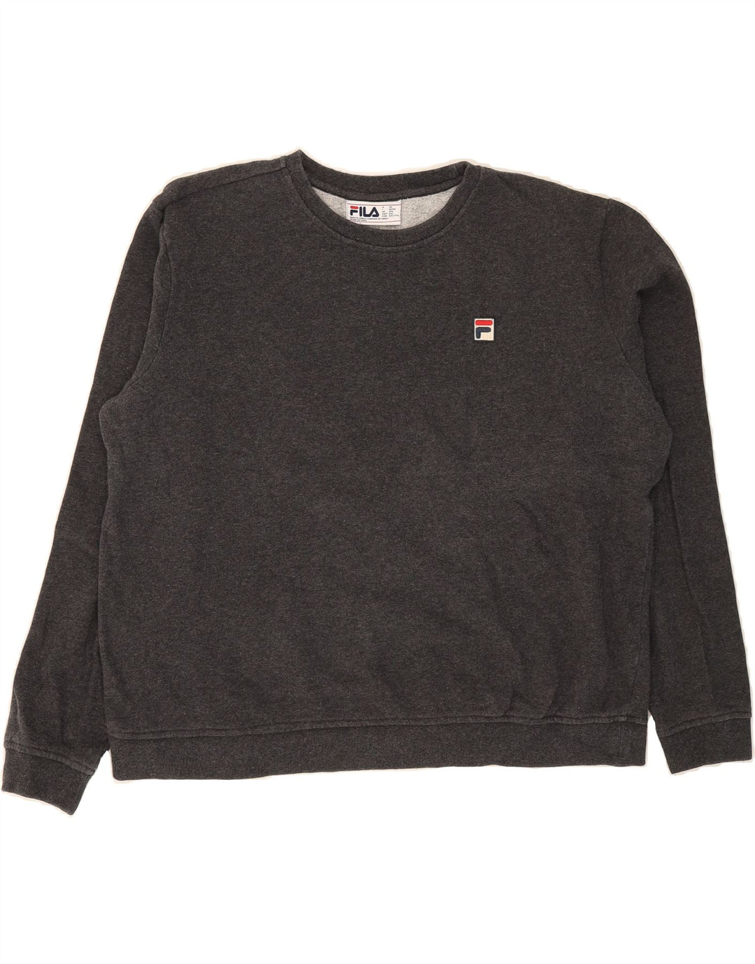 FILA Womens Oversized Sweatshirt Jumper UK 20 2XL Grey Cotton Vintage Fila and Second-Hand Fila from Messina Hembry 