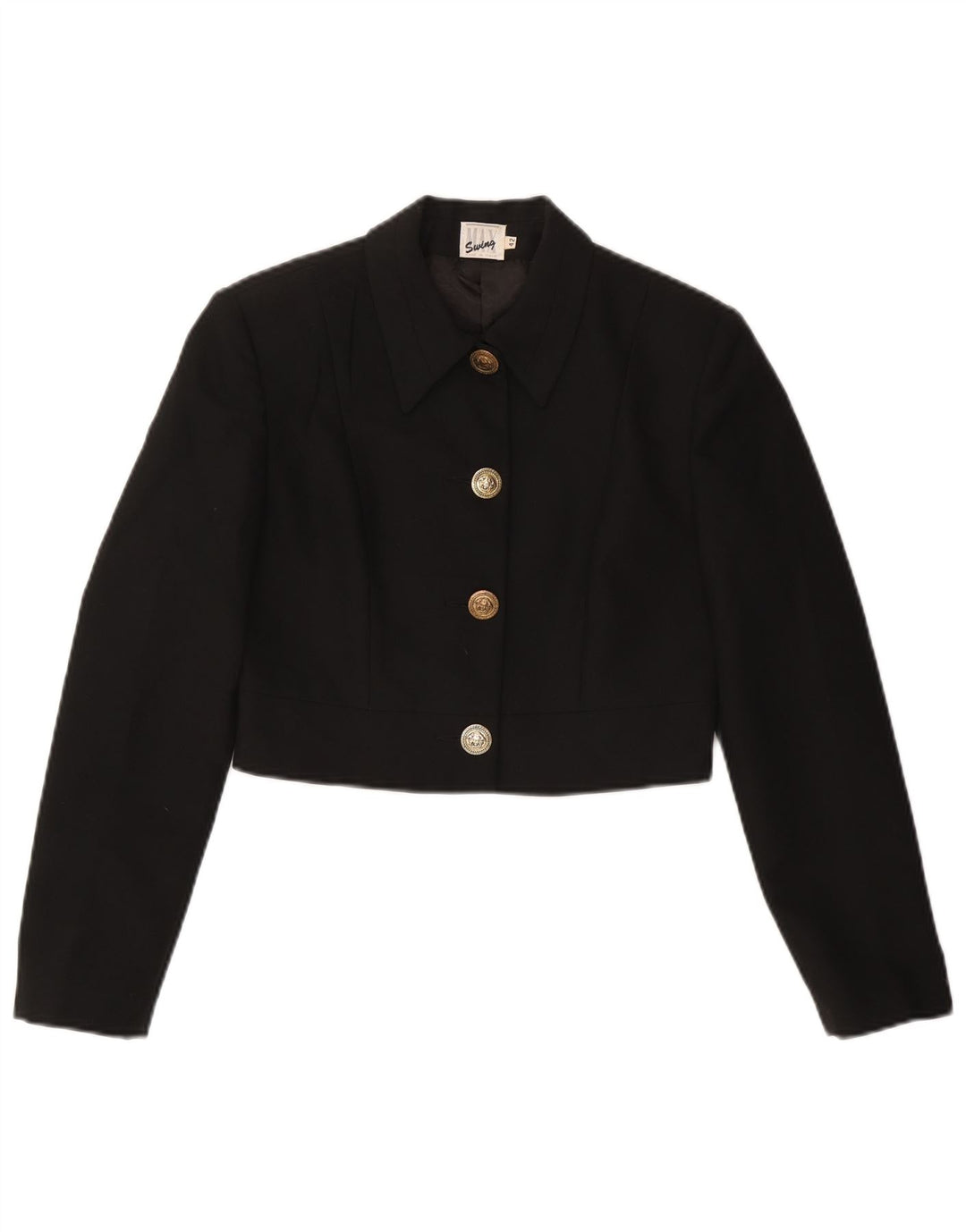 Jachetă Bolero pentru femei VINTAGE IT 42 Medium Black Viscose