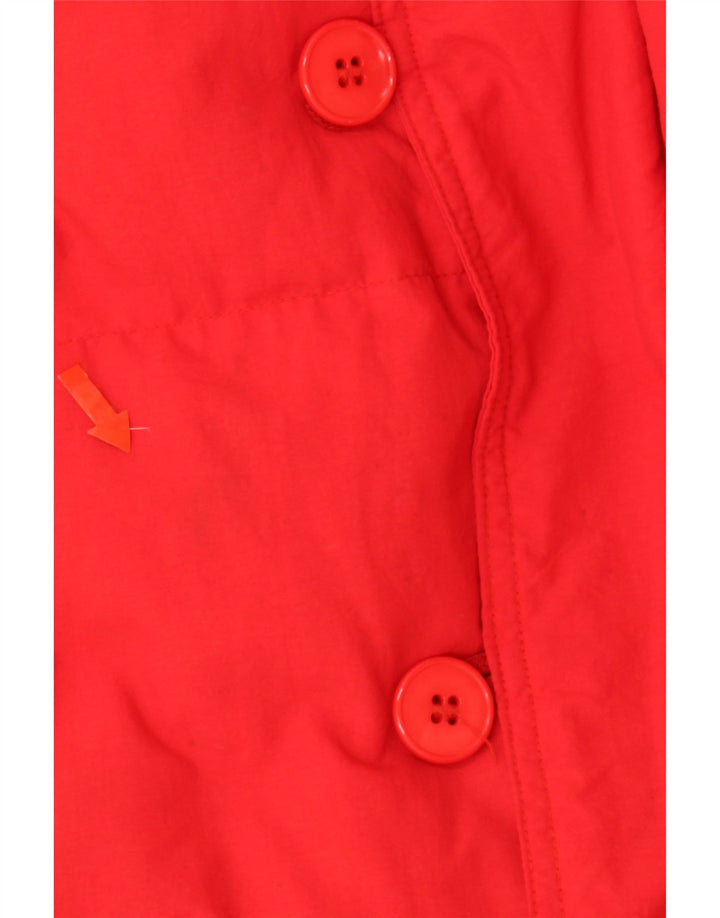 VINTAGE Mens Loose Fit Padded Jacket IT 48 Medium Red Polyamide Vintage Vintage and Second-Hand Vintage from Messina Hembry 