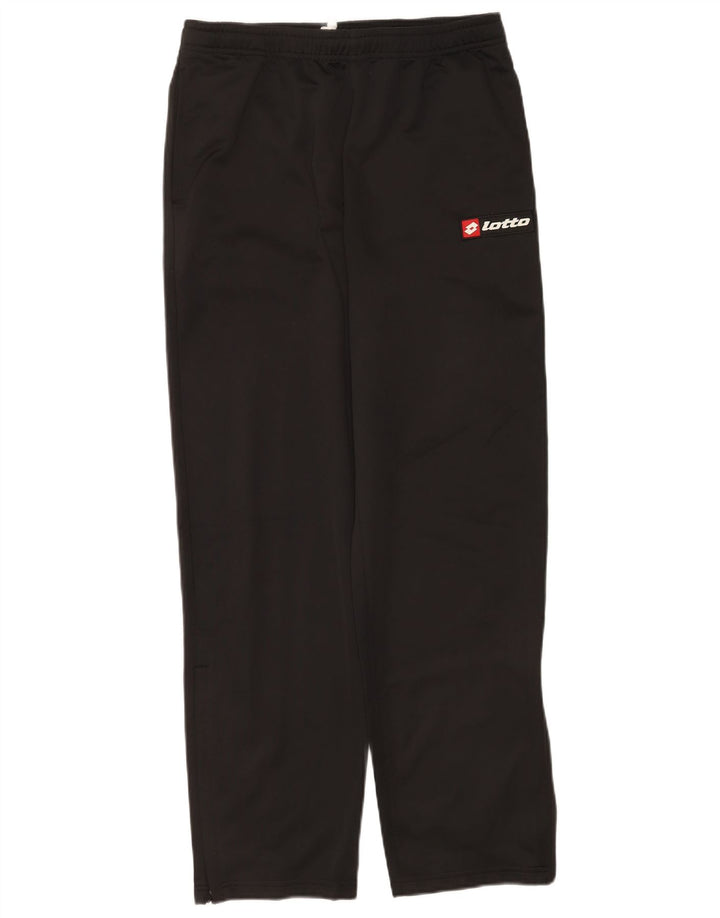 Pantaloni de trening Lotto pentru bărbați, negru mediu