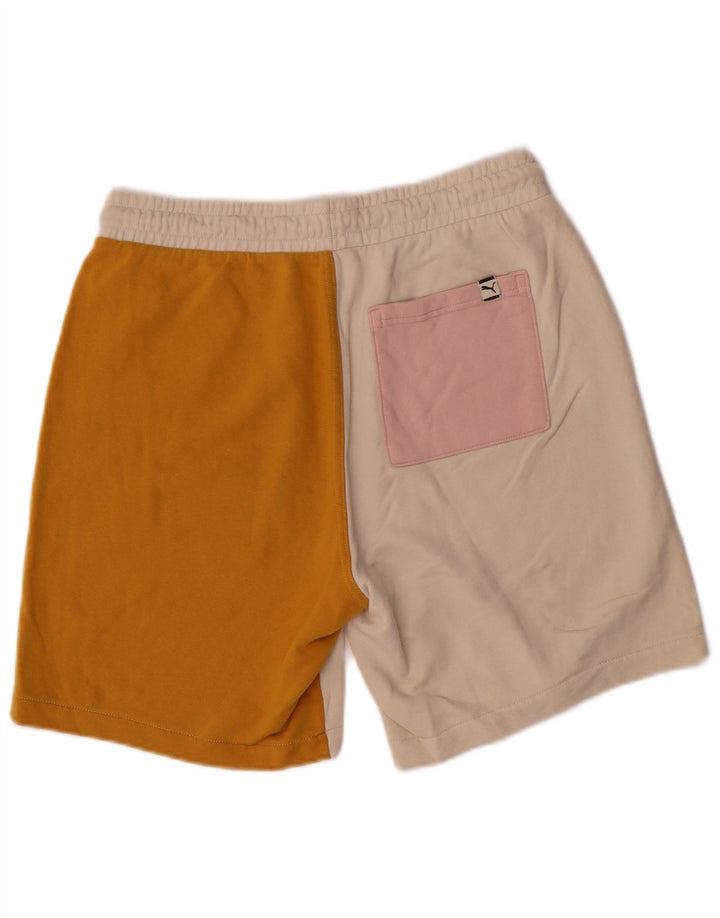 Pantaloni scurți sport Puma pentru bărbați, bumbac color bloc mediu, multicolor