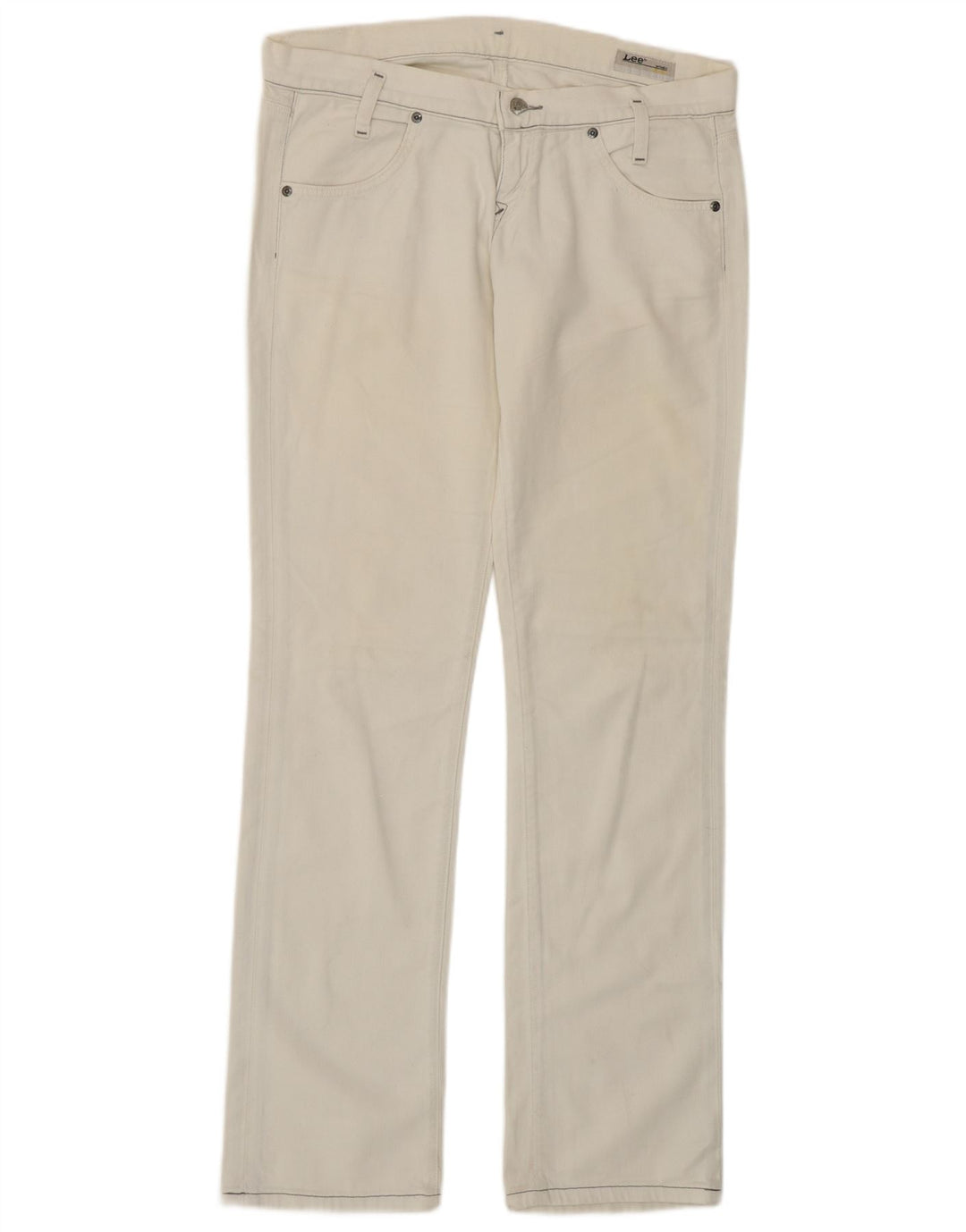 Blugi Lee Lynn Slim pentru femei W29 L33 bumbac alb