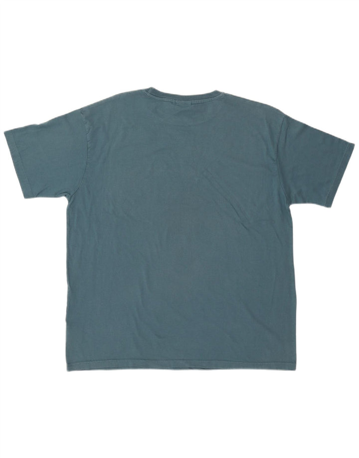 WEIRD FISH Tricou grafic pentru bărbați Top XL Bumbac albastru