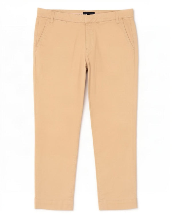 Pantaloni chino crop pentru femei Tommy Hilfiger US 10 Large W32 L25 Bej