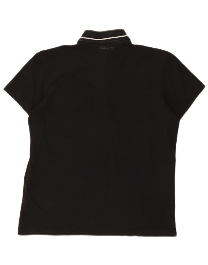 Tricou polo pentru bărbați Just Cavalli IT 48 Bumbac negru mic