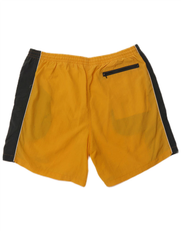 RUSSELL ATHLETIC Pantaloni scurți de înot pentru bărbați, XL, nailon color-block galben