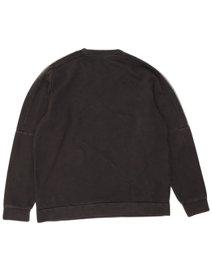 Hanorac pentru bărbați Adidas Jumper mare, negru, bumbac