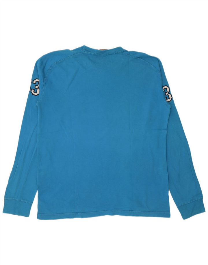 Bluză cu mânecă lungă cu grafică pentru bărbați Levi's, din bumbac color block, albastru