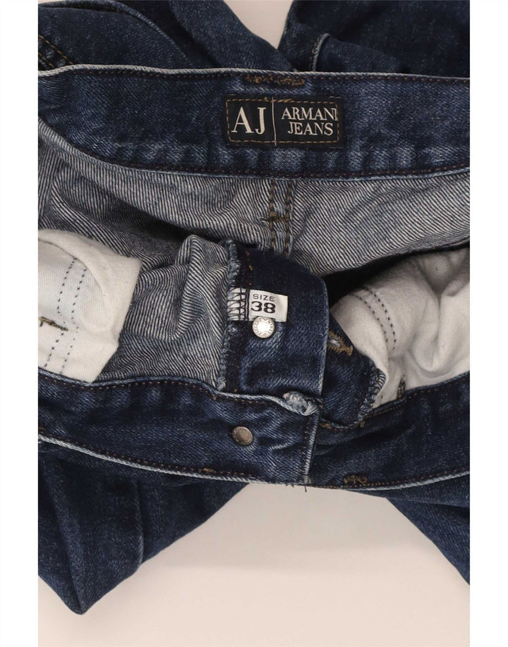 Blugi drepti pentru bărbați Armani W38 L34 Bumbac bleumarin