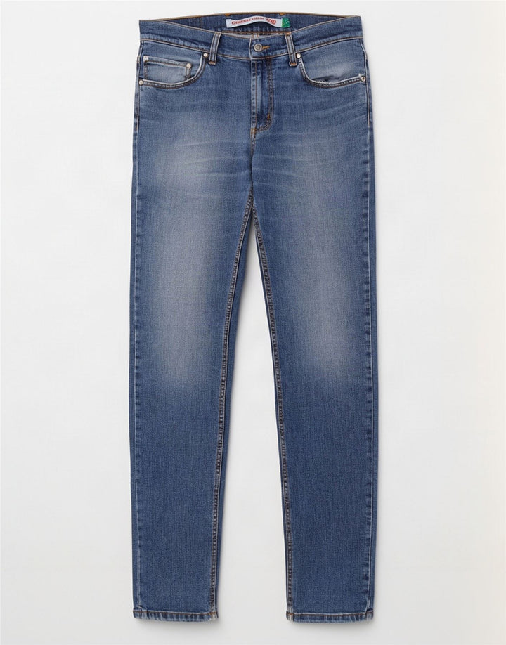 Blugi slim pentru bărbați Carrera 700 distressed W33 L34 Bumbac albastru