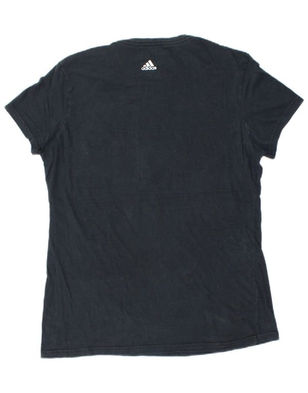 Tricou grafic Adidas pentru femei Top UK 14 mare bumbac bleumarin