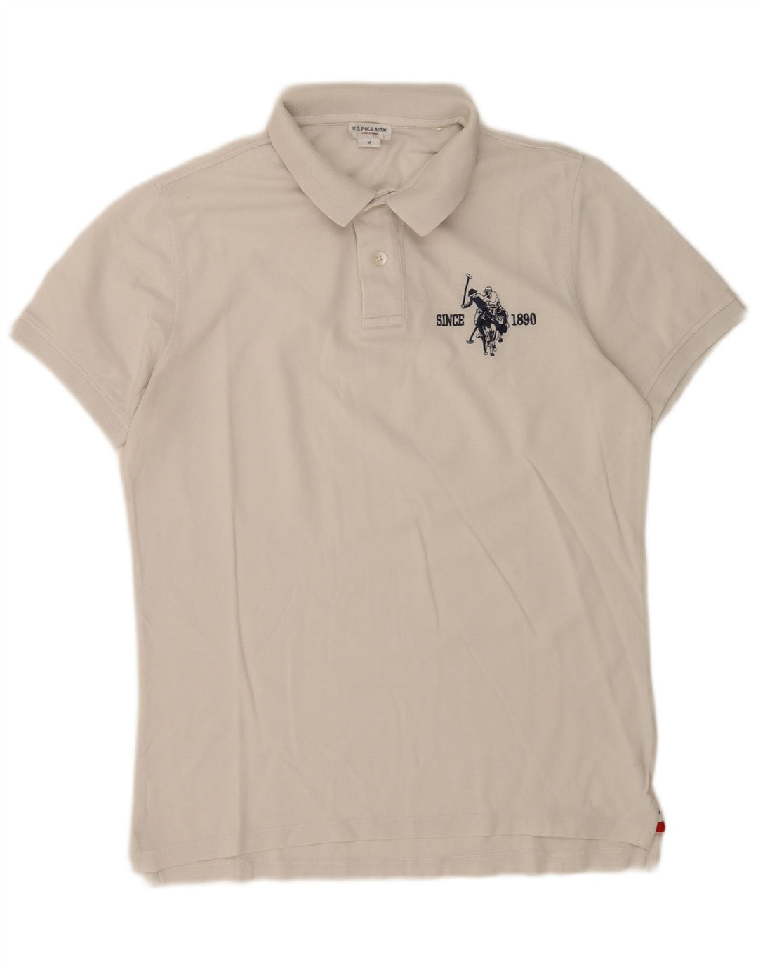 U.S. Polo Assn. Cămașă grafică pentru bărbați, alb mediu