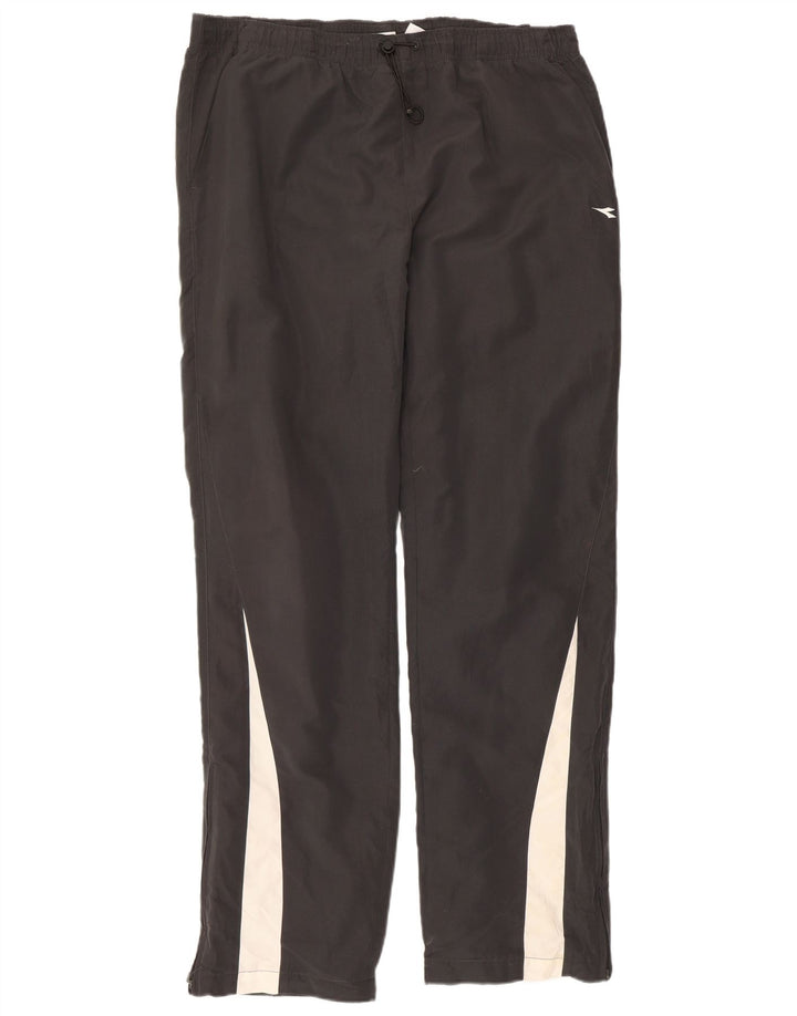 Pantaloni de trening Diadora pentru bărbați XL, negru, poliester color bloc
