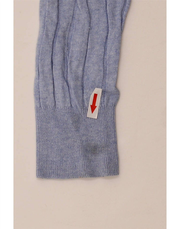 Pulover cu decolteu în V pentru femei Marks & Spencer UK 10 Small Blue