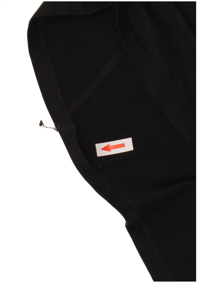 Top de trening pentru bărbați Dri Fit, cu fermoar și gât, din poliester negru mediu