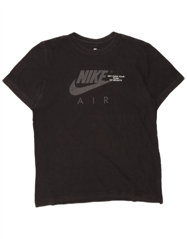 Tricou pentru bărbați Nike Air Graphic Top mare din bumbac negru