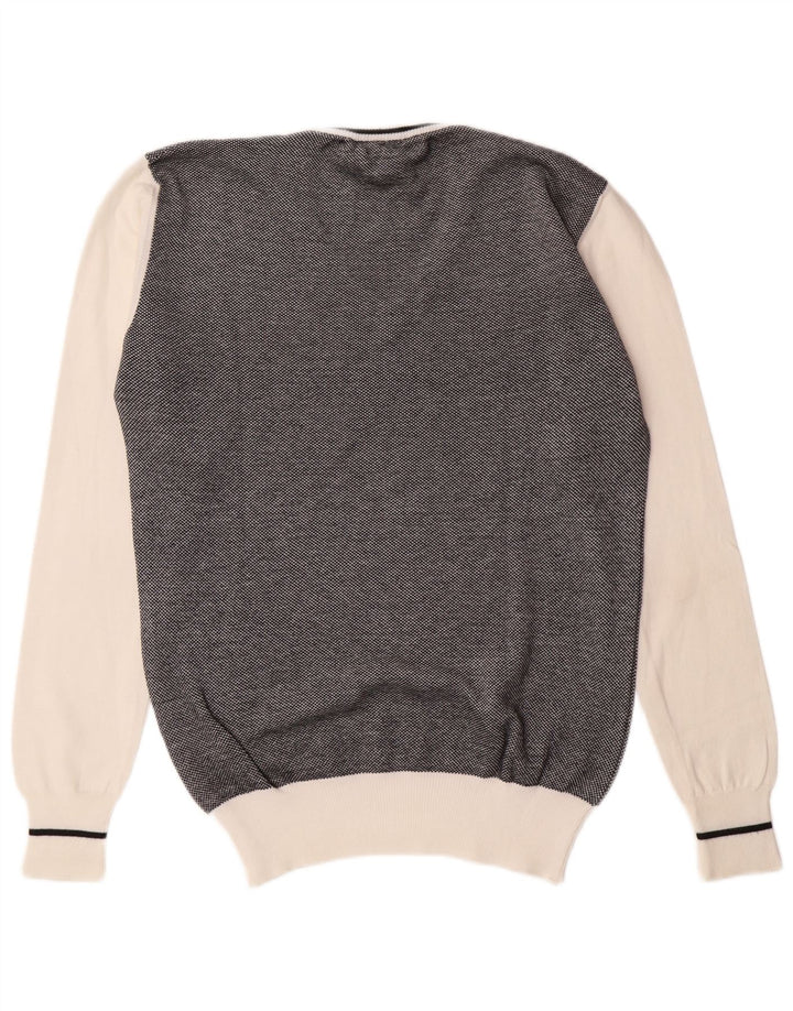 Pulover cu decolteu în V Fred Perry pentru bărbați, mare, negru