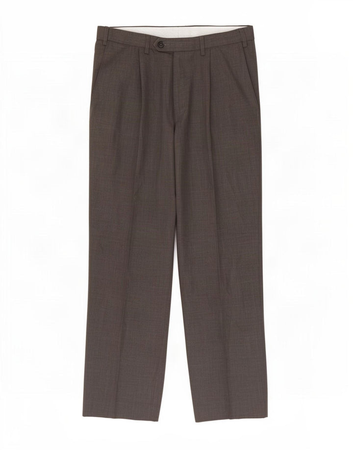 Pantaloni de costum pentru bărbați Marks & Spencer L32 L29 Gri poliester