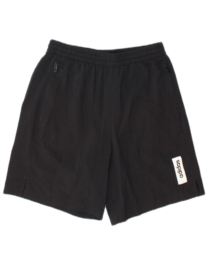 Pantaloni scurți sport adidas pentru bărbați, poliester negru mic