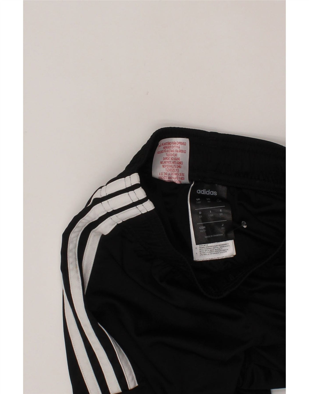 Pantaloni scurți sport Climalite ADIDAS 7-8 ani poliester negru