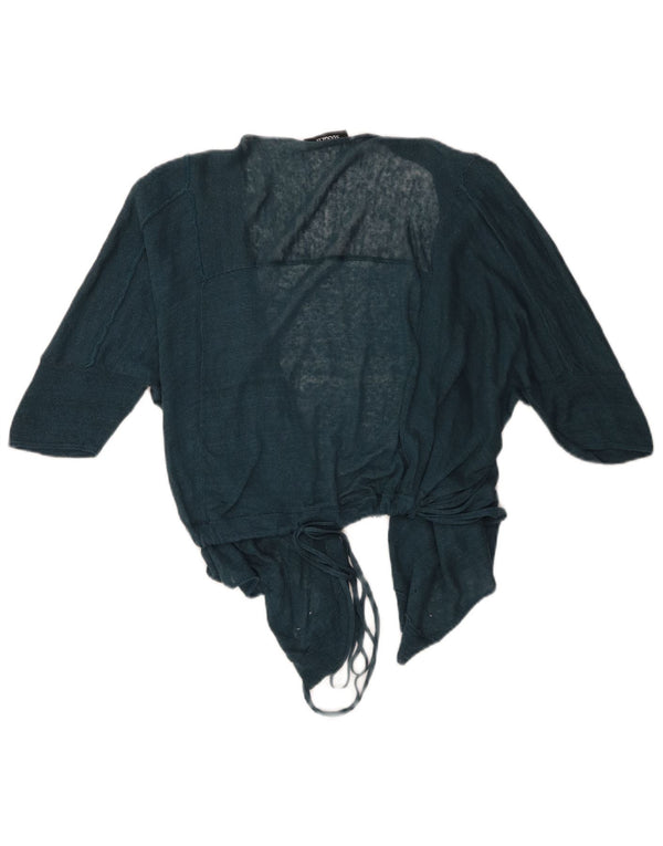Max & Co. Top cardigan cu mâneci 3/4 pentru femei UK 16 Large Blue