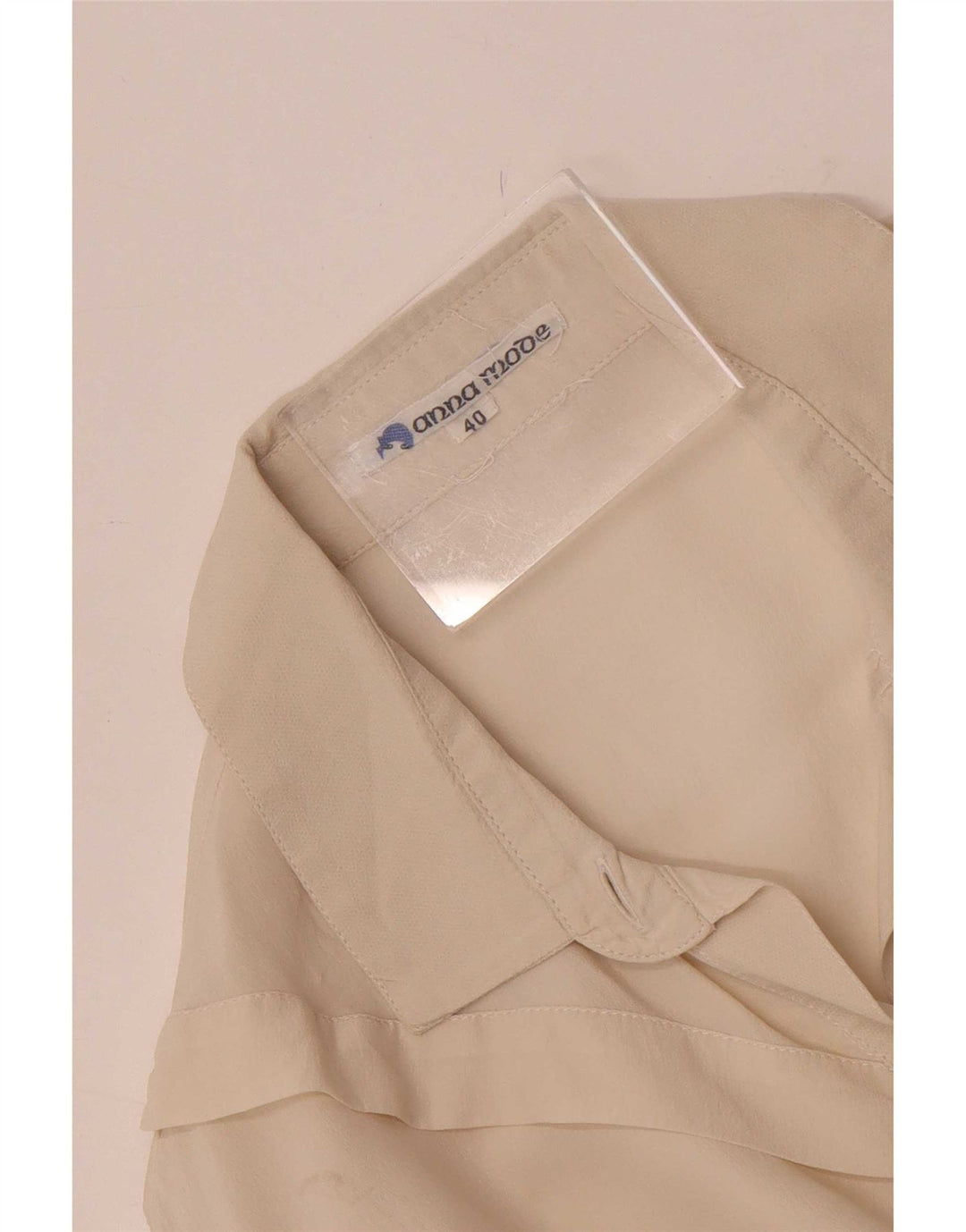Bluză cămașă vintage pentru femei IT 40 Small Off White