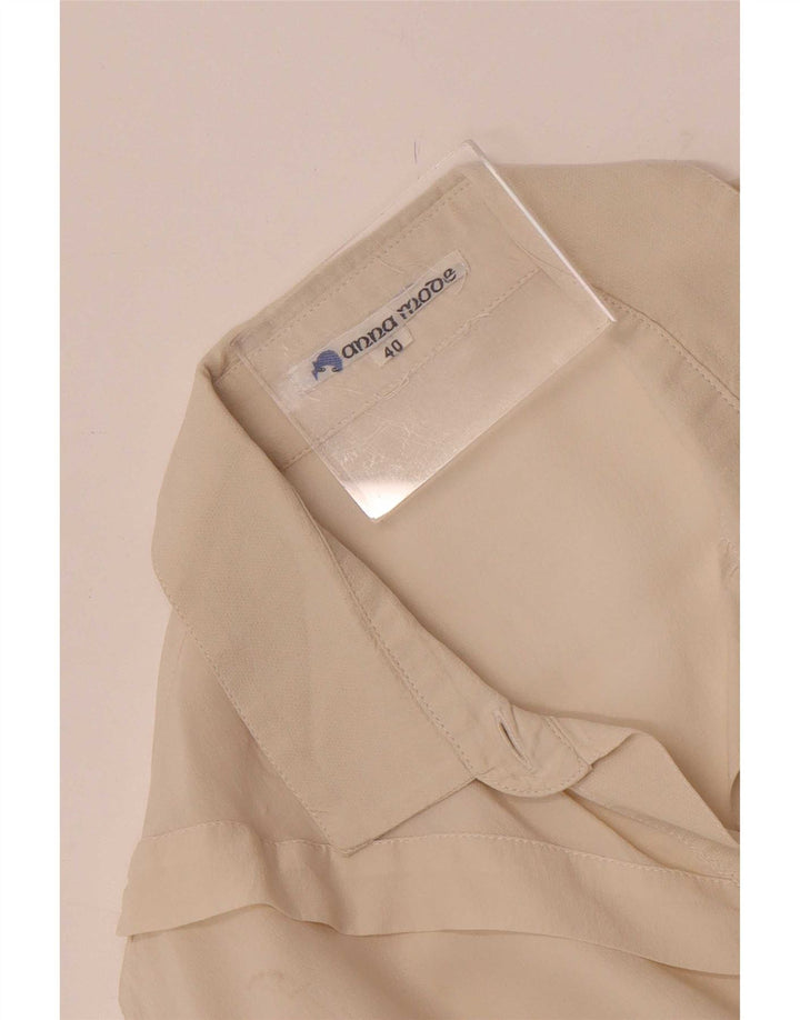Bluză cămașă vintage pentru femei IT 40 Small Off White