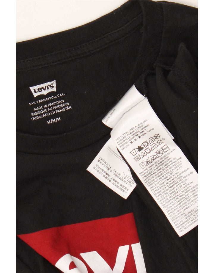 Bluză cu mânecă lungă Levi's pentru bărbați, negru mediu, bumbac