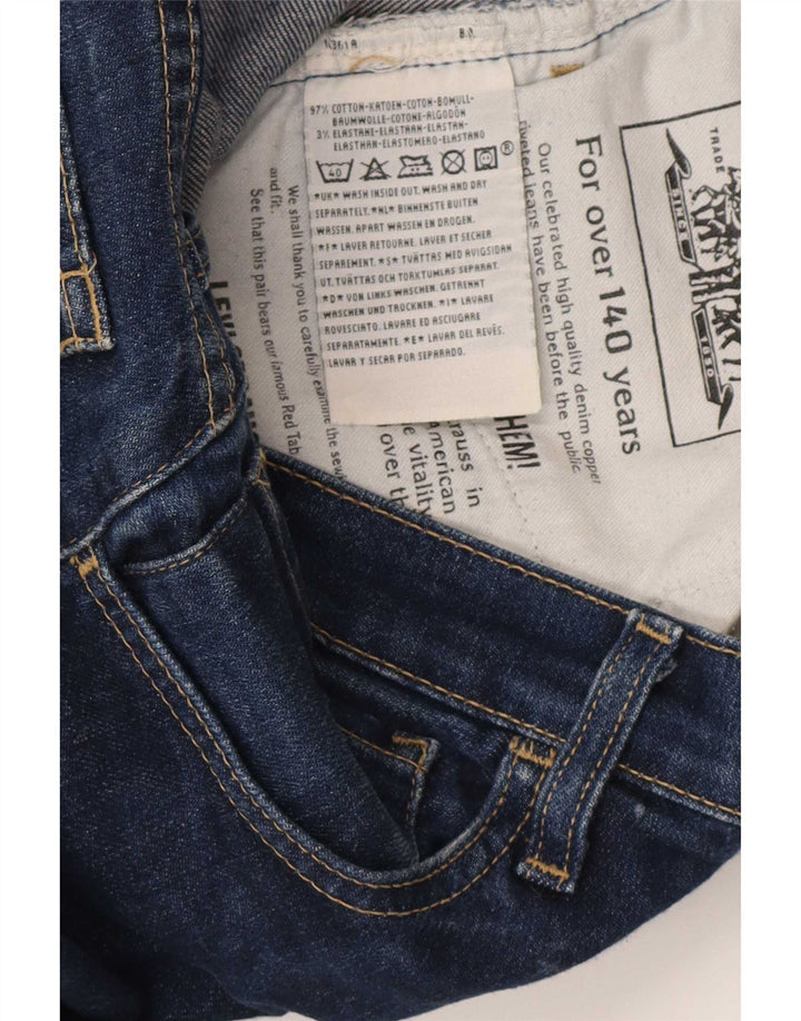 Blugi slim pentru femei Levi's W28 L34 bumbac bleumarin