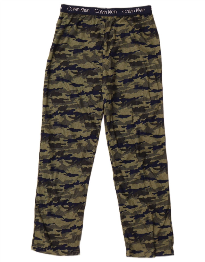 Pantaloni de trening Calvin Klein pentru baieti 7-8 ani camuflaj verde mediu