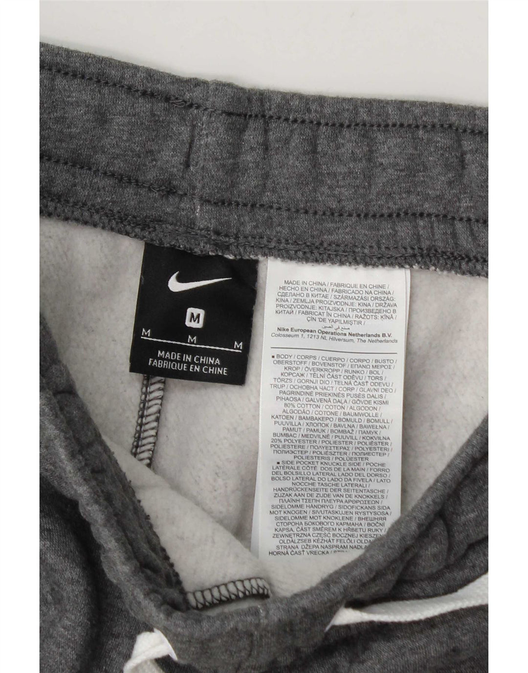 Pantaloni scurți sport Nike pentru bărbați, bumbac cu pete gri medii