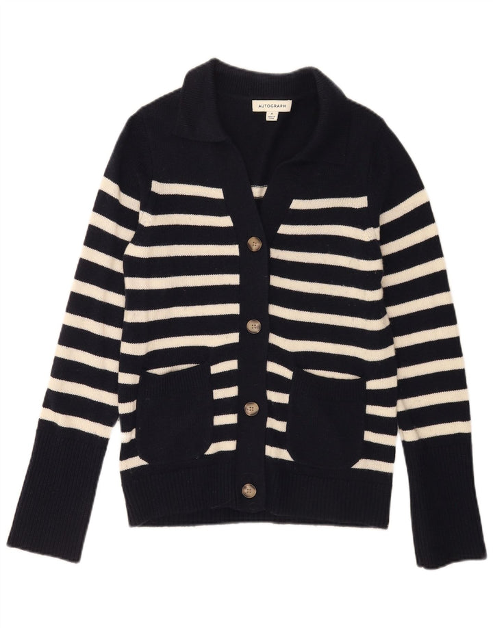 Pulover cardigan cu autograf Marks & Spencer pentru femei UK 8 Mic bleumarin