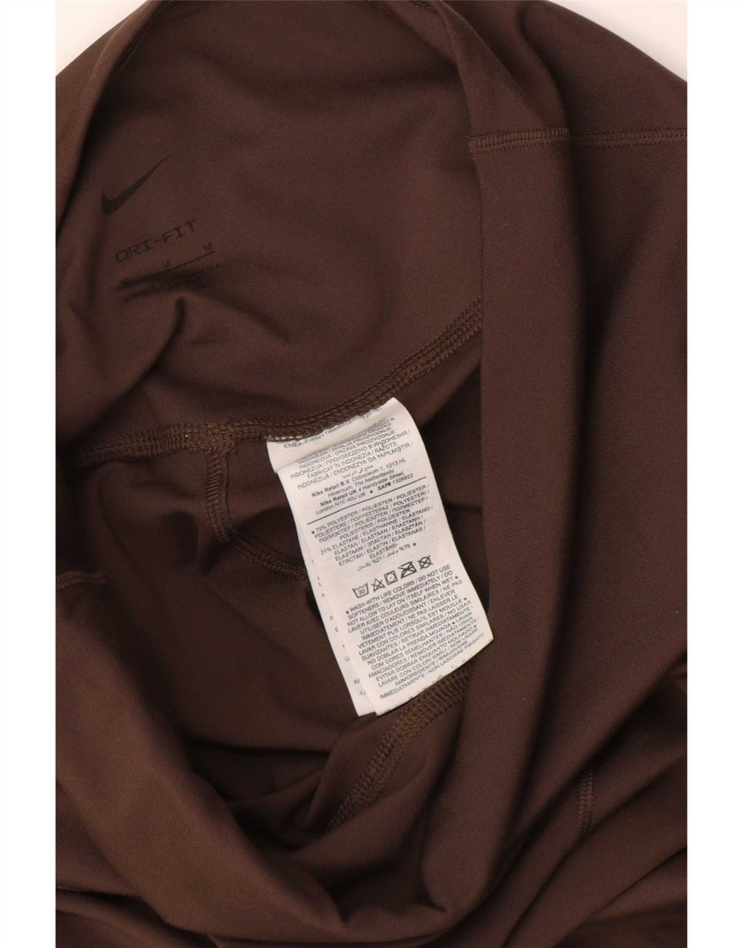 Leggings Nike Dri Fit pentru femei UK 12 Poliester maro mediu