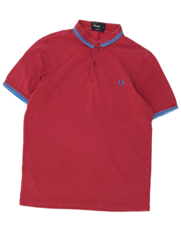 Cămașă polo pentru bărbați Fred Perry, slim, bumbac burgundy mediu