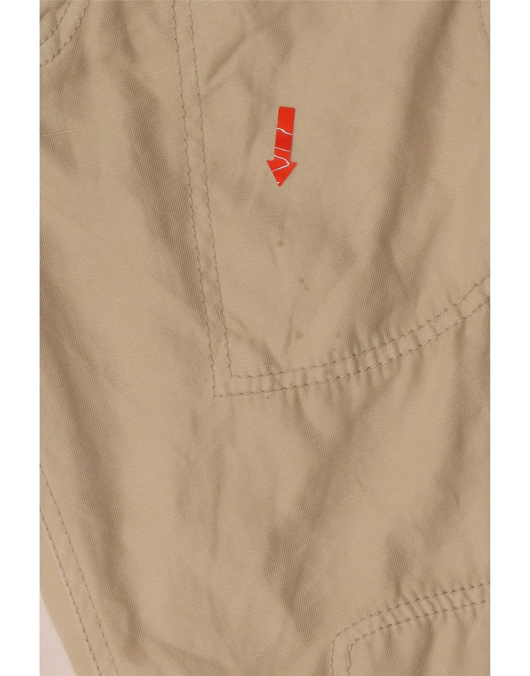 Pantaloni capri cargo pentru femei Diesel W31 L21 bumbac bej