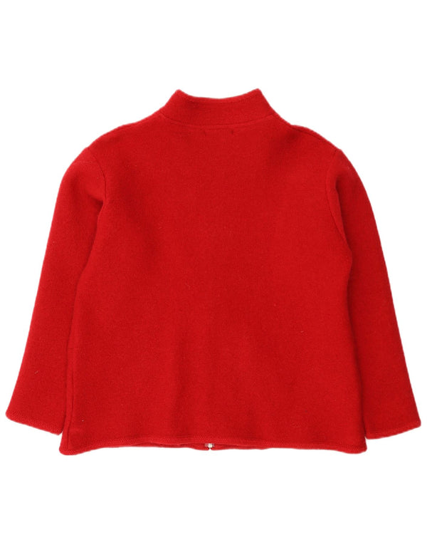 Pulover cardigan pentru femei Hepburn UK 18 XL Lână roșie