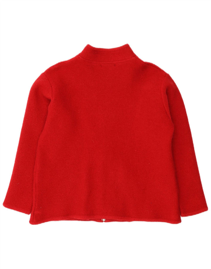 Pulover cardigan pentru femei Hepburn UK 18 XL Lână roșie