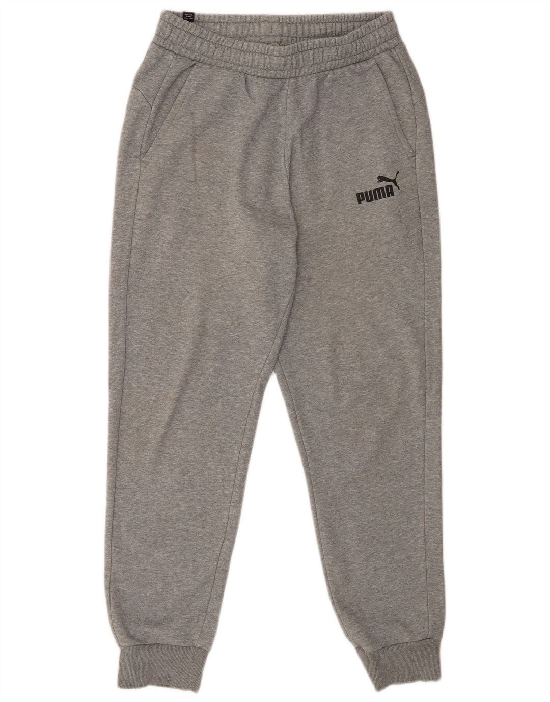 Pantaloni de trening Puma pentru bărbați Joggeri din bumbac cu pete gri medii