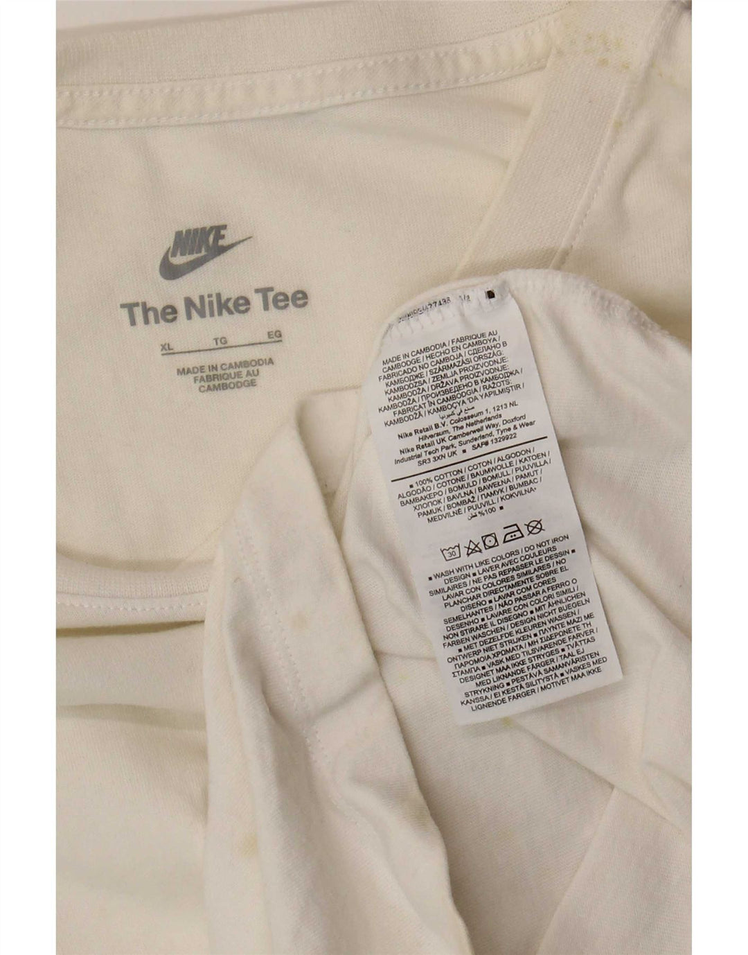 Tricou pentru bărbați Nike Top XL Bumbac alb