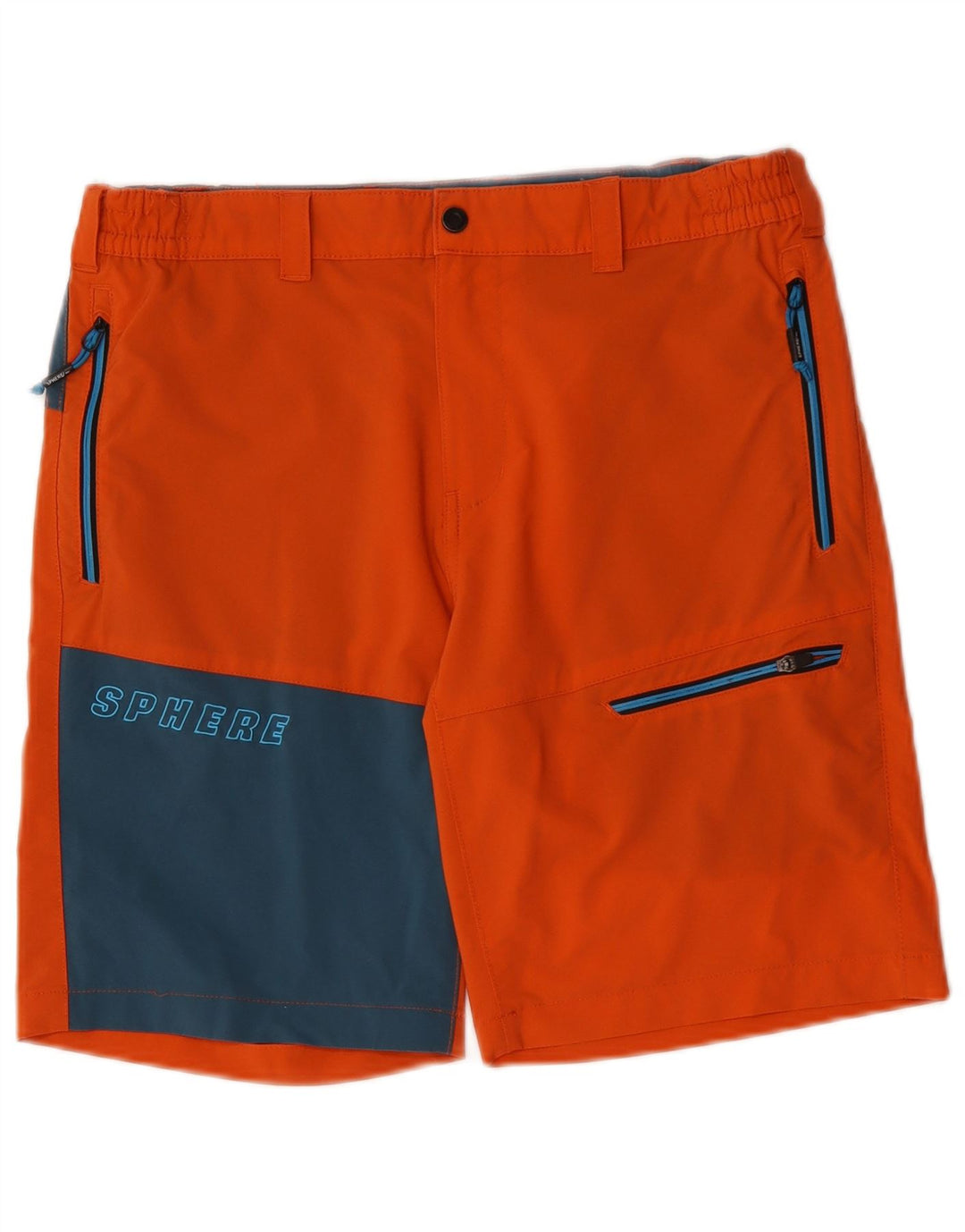 Pantaloni scurți cargo grafic Sphere Pro pentru bărbați, medii W34 Orange Colorblock