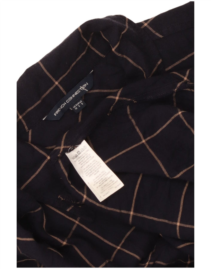 Rochie cămașă pulover pentru femei French Connection UK 10 Mic, bleumarin, carouri