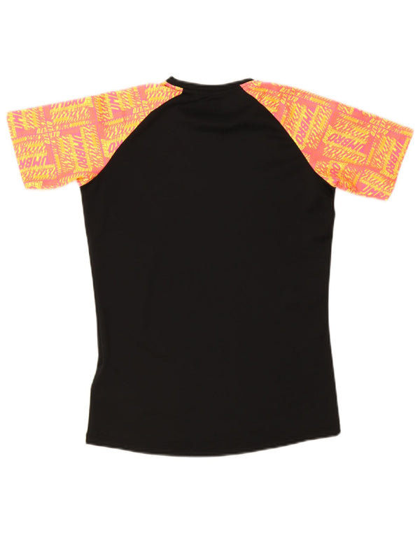 Tricou grafic pentru băieți Umbro Top 11-12 ani mare negru colorblock