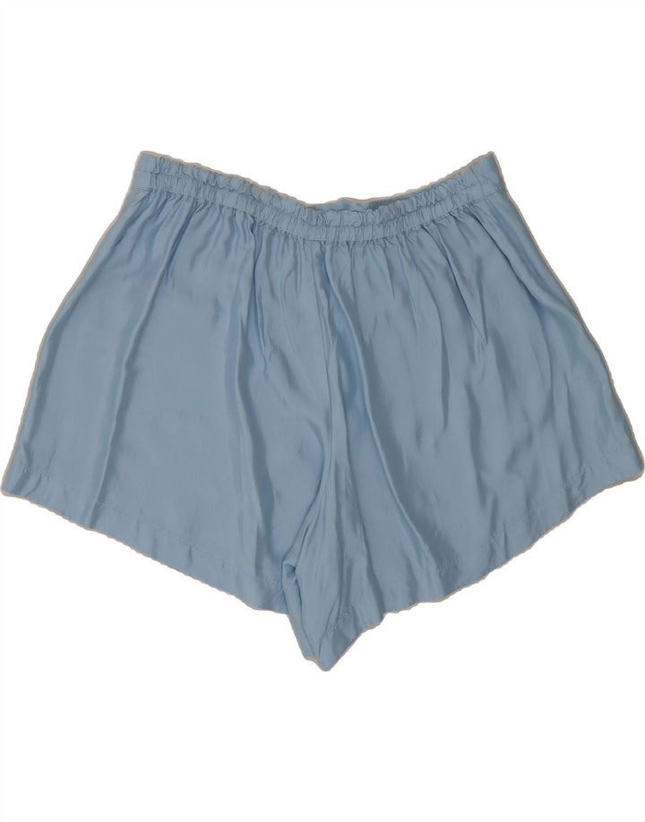ATHLETA Womens High Waist Hot Pants Large W34 Blue Cupro Vintage Athleta and Second-Hand Athleta from Messina Hembry 
