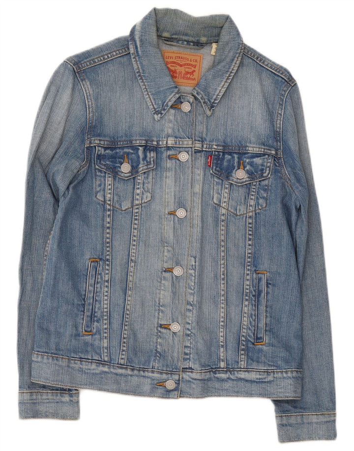 Jachetă de blugi Levi's pentru femei UK 12, bumbac albastru mediu